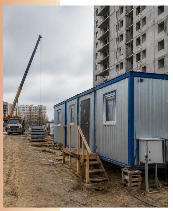 Аренда строительных вагончиков для рабочих в Белгороде